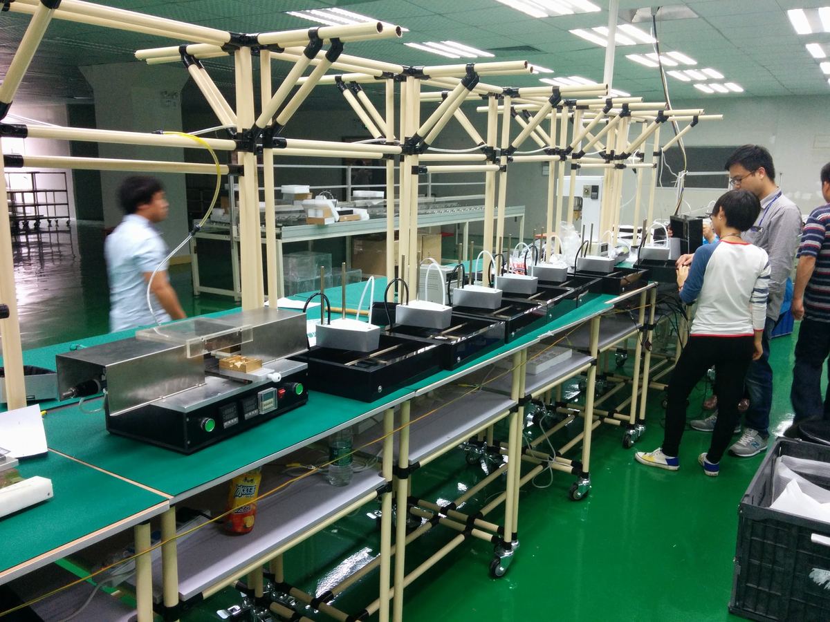 3D printer assembly line in a factory